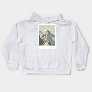 Majestic Machu Picchu Peru Travel Poster Kids Hoodie